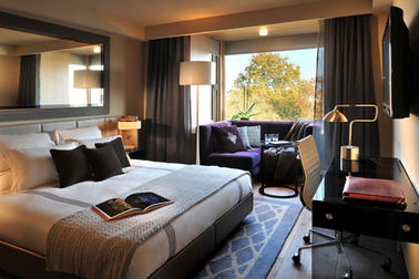 Acceptable fait sur commande de conception de luxe contemporaine de chambres à coucher de style d'hôtel