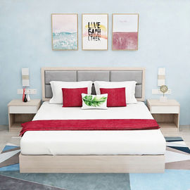 Ensembles confortables de meubles de chambre à coucher d'hôtel avec le style moderne de double lit
