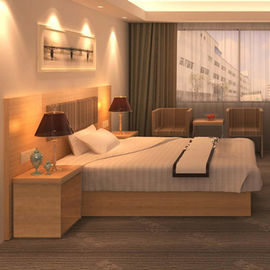 Mobiliers pour chambre à coucher en bois réglés de meubles élégants de chambre d'hôtel avec Nightstand