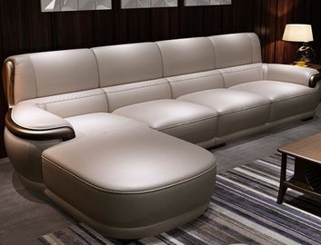 Sofa en cuir contemporain de meubles de luxe modernes d'hôtel/appartement