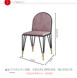 Chaises à la mode en bois solide/chaises de salle à manger cadre en métal