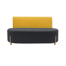 Divans sectionnels modernes de Seat de salon de sofa de double carte simple contemporaine de couleur