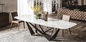 Rectangulaire moderne de style de meubles de table de salle à manger faite sur commande nordique de marbre