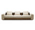 Sofa sectionnel moderne fait sur commande avec le coussin, sofa de salon de tissu/cuir