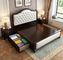Lit de plate-forme contemporain de meubles modernes à la maison en bois de lit adapté aux besoins du client