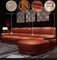 Sofa nordique à extrémité élevé de cuir de style Seater pour l'hôtel cinq étoiles/à la maison multi