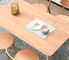 Conception simple formée par rectangle moderne de Tableau en bois solide de salle à manger