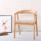 Chaises modernes en bois solide dinant des meubles avec Seater en cuir et accoudoir