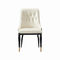 Le cuir confortable dinant des chaises avec des jambes en métal a adapté la taille/couleur aux besoins du client