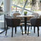 Le bois moderne de Commerical dinant des chaises avec le cuir pose le style élégant de mode