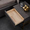 Table de chevet en bois moderne de Nightstand d'hôtel de luxe avec des jambes en métal