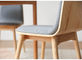 Les chaises en bois solide de meubles/la salle à manger hôtel simple ont déformé diner la chaise