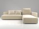 Petit type nordique sofa simple moderne de famille de salon de concubine de combinaison de sofa impérial de tissu