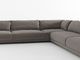 Grand et de petite taille sofa italien simple en forme de L/sofa tissu de salon