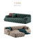 Le luxe léger italien tout tirent le sofa en cuir d'art d'Institut central des statistiques/sofa minimaliste américain de velours d'hôtel de club de salon