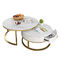 Meubles faits sur commande de salon de marbre nordique avec la combinaison ronde de Tableau de thé de taille de tiroir