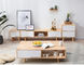 Cabinet de plancher fait sur commande de salon de meubles d'appartement de combinaison de Tableau de thé de Cabinet en bois solide TV