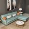 Sofa moderne de salon de Seater du cuir 3 de tissu avec le coussin