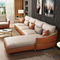 Sofa moderne de salon de Seater du cuir 3 de tissu avec le coussin