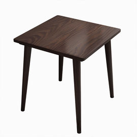 But multi adapté aux besoins du client en bois solide de Tableau de bureau en bois carré de café utilisant