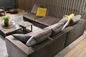 Sentiment confortable de sofa gris moderne de tissu de salon/divan en forme de L