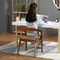 Couleur naturelle confortable de chaises modernes de salle à manger en bois et de cuir