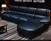 Sofa à extrémité élevé de meubles de divan sectionnel en cuir de luxe pour le salon