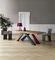 Favorable à l'environnement de forme rectangulaire de table de salle à manger commerciale supérieure en bois solide