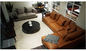 Sentiment confortable de sofa gris moderne de tissu de salon/divan en forme de L