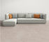 L sofa sectionnel SMY-7177 de salon de tissu de forme avec des Recliners